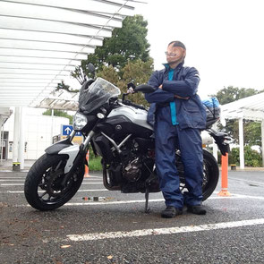 富士川SAで休憩　バイクは誰もいない