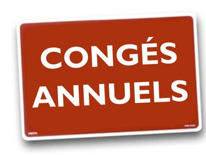 fermé pour congés
