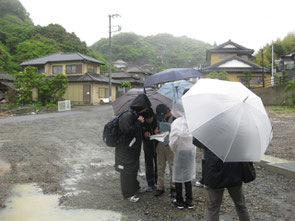 高校1年生の時の津波被害調査のための巡検