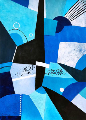 Peinture abstraite de benoit vinadelle artiste peintre
