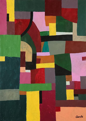 tableau minimaliste de benoit vinadelle artiste peintre
