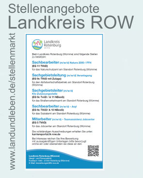 Landkreis Rotenburg Wuemme Stellenanzeige Oktober 2025