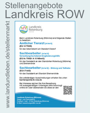 Landkreis Rotenburg Wuemme Stellenanzeige November 2025