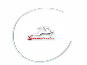238-1003466 Teflonring Kopfdichtung 238. Teflon ring for cylinder head gasket JaMS 238. Кольцо уплотнительное газового стыка (тефлон / фторопласт) двигателя ЯМЗ 238.