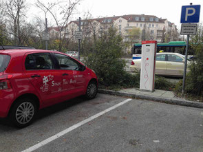 Elektro Tankstelle von Eon in Unterschleißheim E auto i3 i8 Ampers Tesla e up Elektroauto 