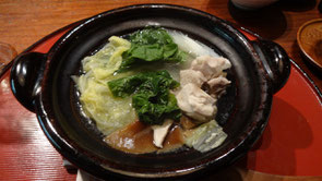 美山の地鶏鍋。