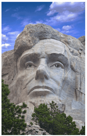  Abraham Lincoln (1809-1865) - Mémorial du Mont Rushmore
