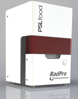 Pulsed PSL system for checking irradiated food samples