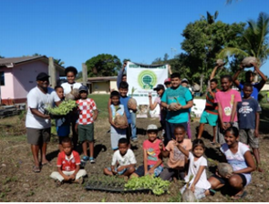 Korotogo Andhara Sangram elementary schools opened the school garden while school was closed.