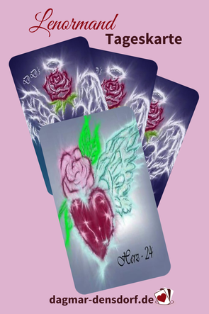 Lenormandtageskarte Herz aus D.D.'s Engel Lenormand