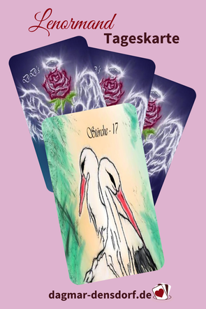 Lenormand Tageskarte Störche