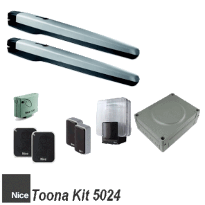 Installation d'automatisme de portail battant Nice Toona Kit 5024