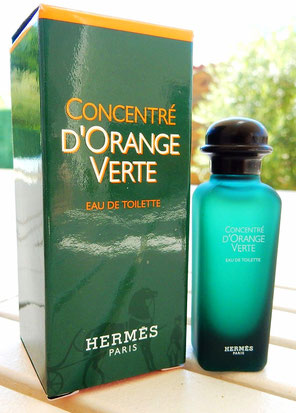 CONCENTRE D'ORANGE VERTE : EAU DE TOILETTE  - MINIATURE EN VERRE DEPOLI - 2006