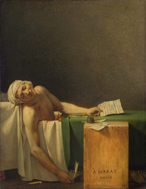 Jacques Louis David, The Death of Marat, 1793, Royal Museums of Fine Arts of Belgium, Brussels