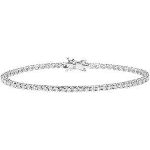 Bracciale Tennis In Oro Bianco Con Diamanti di Comete - prezzi Sconti Outlet 