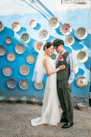 <おすすめ!>モロッコ青い街で体験したい♡ ハネムーンや新婚旅行中に、結婚の記念を写真という「形」に残す。実加のブログ