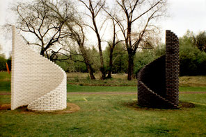 Skulptur von Günter M. Schirmer in Düsseldorf, Skulpturenpark Albertussee