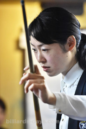 Orie Hida won 2016 Ladies 3-Cushion ADAM EMERALD Cup in Tokyo　※この写真は今年1月のもの