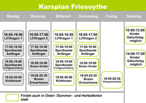 Kursplan Friesoythe - verpasse nie wieder dein Training und verbessere dich jeden Tag!