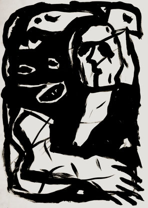 Monster, 100/70 cm, Acrylfarbe auf Papier, 1989