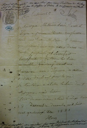 Testament d'Hervé Mathurin