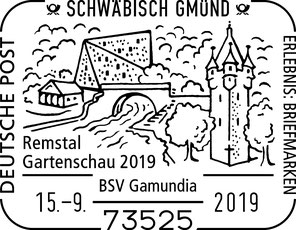 Sonderstempel zur Remstal Gartenschau 2019 in Schwäbisch Gmünd