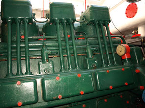Moteur Baudoin DG3 du bateau Baliseur Somme II (Crédit photo : Christian Porquet)