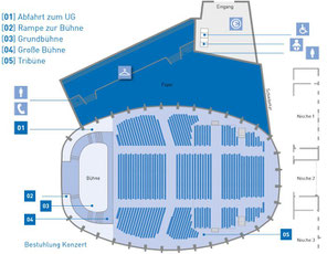 Schwarzwaldhalle Karlsruhe Hallenplan