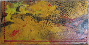 daluz composition abstraction lyrique abstraite aux formes colorées 