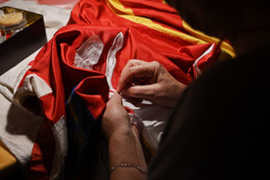 Flags makers in Siena, called Bandieraie