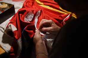 Flags makers in Siena, called Bandieraie