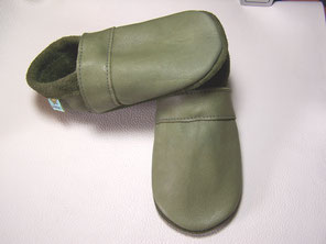  UNI Biolederschuhe, chromfreies Leder in khaki