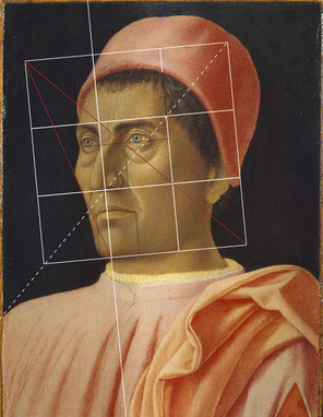 (Bild 21) Andrea Mantegna, Bildnis des Kardinals Carlo de' Medici, ca. 1470-75, Tempera auf Holz, 40,5 x 29,5 cm, Inv.Nr. 8540, Galleria degli Uffizi / Florenz