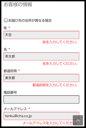 ※メールアドレスは半角入力※