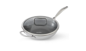 Spaghetti aglio e olio Edelstahl-Antihaftpfanne Wok Pampered Chef Nixe Mix`n Scraper Schaber