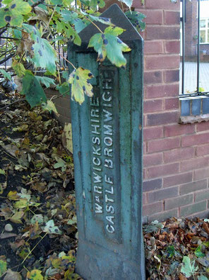 On the other side of the boundary marker is written: CITY OF BIRMINGHAM