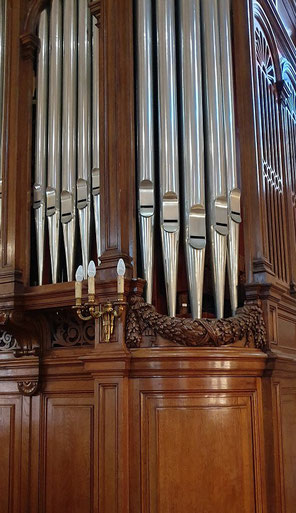 Détail du buffet de l'orgue