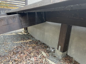 木製カーポート修理・補強板取り換えは札幌手稲建築工房エンドウ　　　