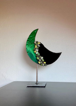 Vitrail Tiffany sur socle (47€)
