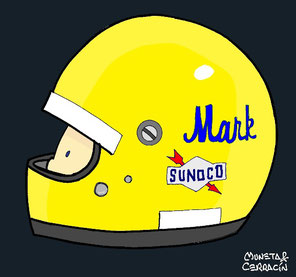 Helmet of Mark Donohue by Muneta & Cerracín