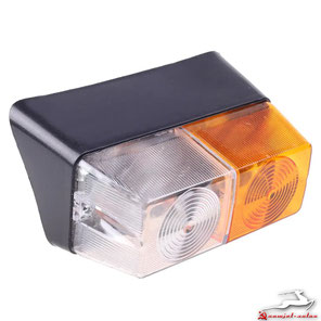 ПФ204-3712000-Б Vordere Lampe Links Traktor T-150K. Front Parking Indicator Light Left Side tractor T150K. Фонарь тракторный передний левый ПФ204-Б трактора Т-150К. 
