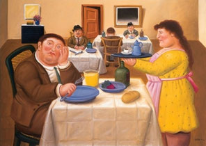 FERNANDO BOTERO - Sala da pranzo (2002)