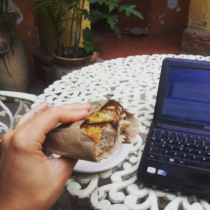 Choco Banana bread at Madre Tierra San Cristobal de las Casas Chiapas Mexico