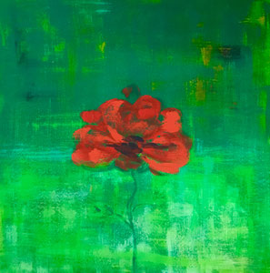 Like Poppies, Resonace Gouache & Acryl