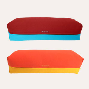 Yoga Bolster eckig zweifarbig