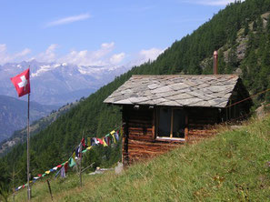 Berghütte noch ohne Solarpanel