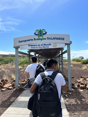 Entrance of the Galápagos Ecologic Airport (GPS)