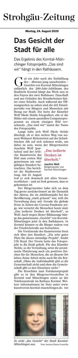 Strohgäu Zeitung  24.08.2020