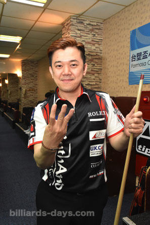 Lo Li-wen won 2017 Asian Pool Championship. 3 times in a row !