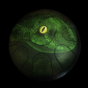  Hijazz en DO, motif serpent - 29x13 cm